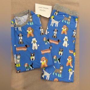 Little Sleepies Dapper Dogs Print Pajama Set